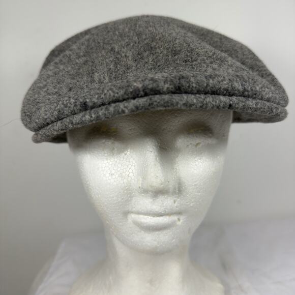 Vintage KANGOL Navy Blue Wool Cabby Hat Flat Cap Newsboy  Vintage Kangol Wool Flat Cap Made in England Newsboy Driving Style One Size